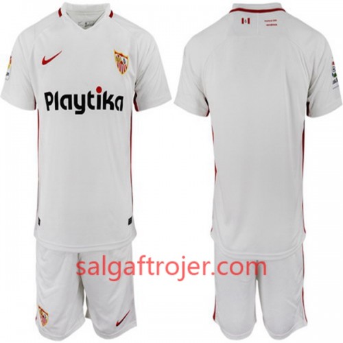 Sevilla Fodboldtrøjer Børn Hjemmebanesæt 2018/19 Kort ærmer Sevilla Fodboldtrøjer Børn Hjemmebanesæt 2018/19 Kort ærmer